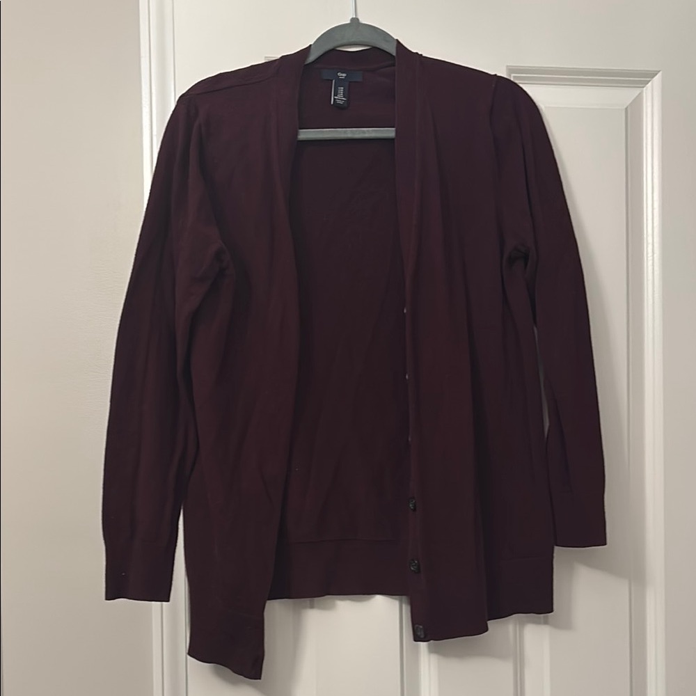 Dark Burgundy Cardigan
